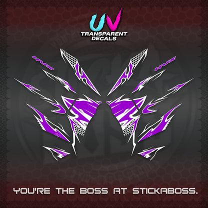 AEROX 155 V2 UV TRANSPARENT (VIETNAM STYLE-1 SPOT) FOR DARK COLORED COVER DECALS By STICKABOSS