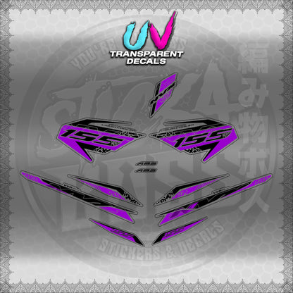 【PREMIUM UV PRINT】TRANSPARENT AEROX V3 ALPHA TURBO INDO (AV312TEDE)【WITH FREEBIES】