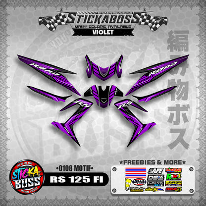 RS 125 FI DECALS ( 0108 MOTIF )【WITH FREEBIES】