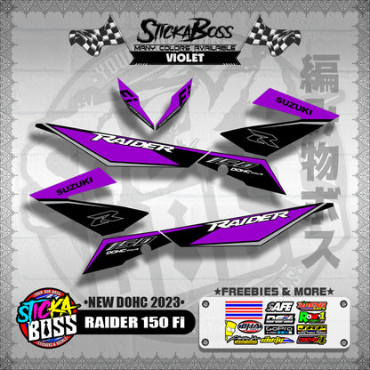 RAIDER 150 Fi DECALS ( NEW DOHC 2023 )【WITH FREEBIES】