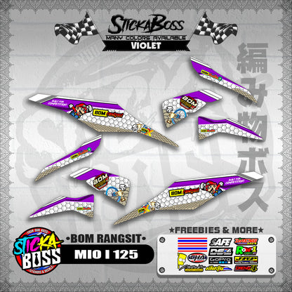 MIO I 125 INDO DECALS ( BOM RANGSIT )【WITH FREEBIES】