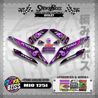 MIO 125i DECALS ( PETRONAS BARRACUDA EDITION )【WITH FREEBIES】