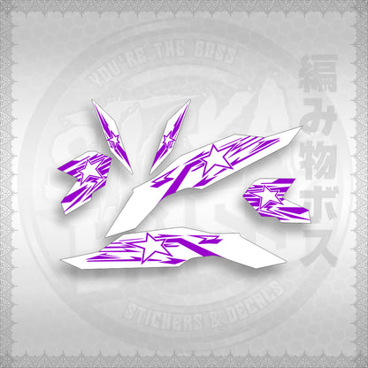 STICKER DECALS for CLICK V3 (CV3VRSTSTFOWH) By STICKABOSS (SOFIE LAMINATED WATERPROOF)