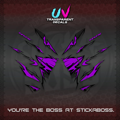 AEROX 155 V2 UV TRANSPARENT (VIETNAM STYLE-1 SPOT) FOR LIGHT COLORED COVER DECALS By STICKABOSS