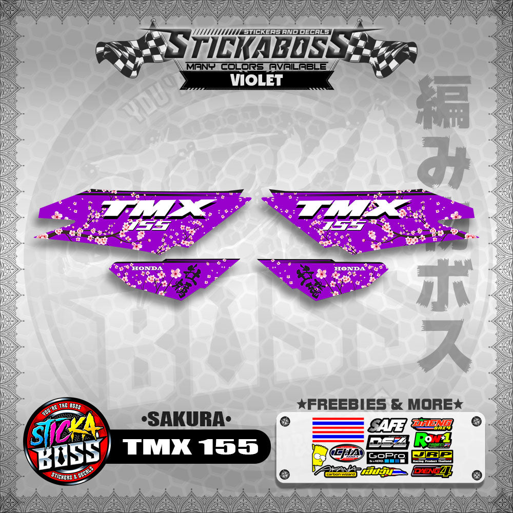 TMX 155 STICKER DECALS ( SAKURA )【WITH FREEBIES】