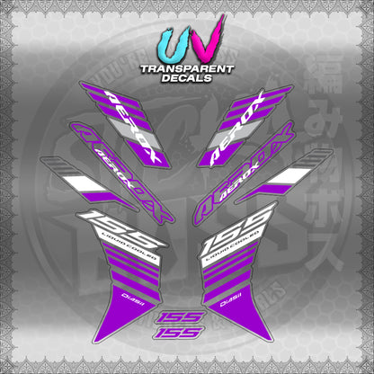 【PREMIUM UV PRINT】TRANSPARENT AEROX V3 ALPHA TURBO INDO (AV3BAST)【WITH FREEBIES】