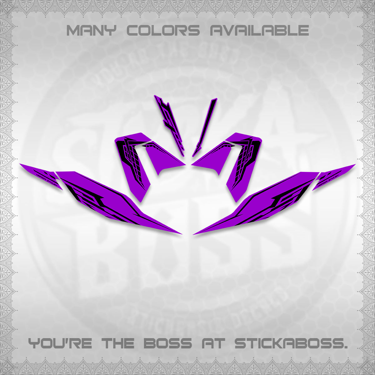 CLICK 125 V4 DECALS (2026 VEERIZA STYLISH DESIGN) STICKER DECALS By STICKABOSS