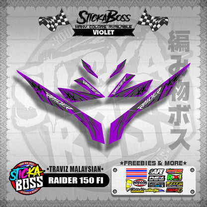 RAIDER 150 FI DECALS ( TRAVIZ MALAYSIAN )【WITH FREEBIES】