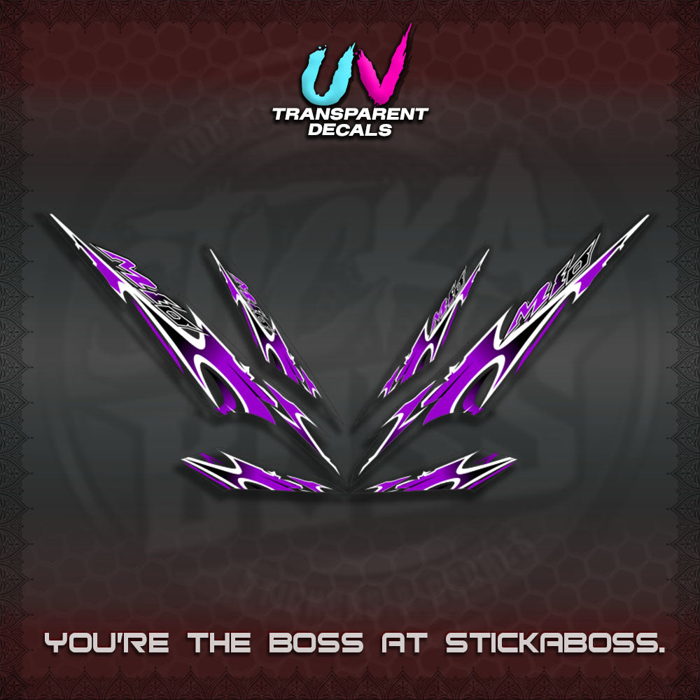 MIO 1 INDO UV TRANSPARENT (STRIPING A46 DESIGN)STICKER DECALS By STICKABOSS