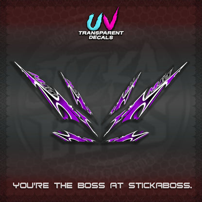 MIO 1 INDO UV TRANSPARENT (STRIPING A46 DESIGN)STICKER DECALS By STICKABOSS