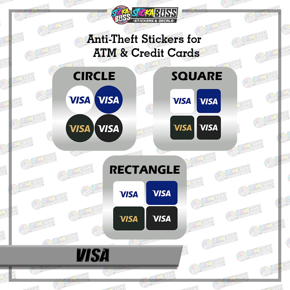 BANK CVV STICKER PART 1 |  4 PCS | ANTI-THEFT STICKER FOR ATM AND DEBIT/CREDIT CARDS【PRINTED】