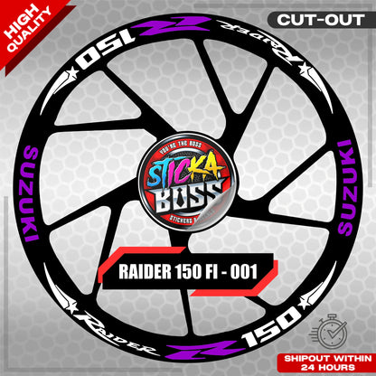 Suzuki Raider R150 Mag Sticker - 001 Star | VINYL WATERPROOF CUT-OUT DECALS