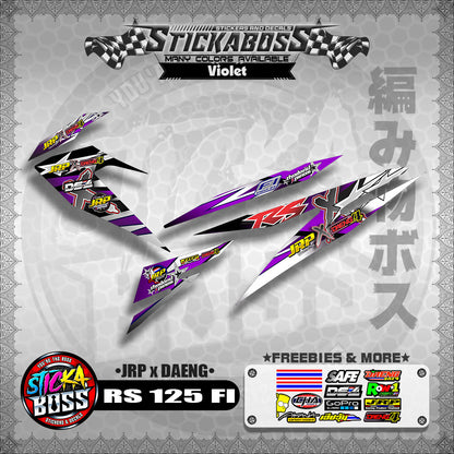 RS 125 FI Decals (JRP x DAENG) [ASSORTED COLORS]【PREMIUM GLOSSY LAMINATED】