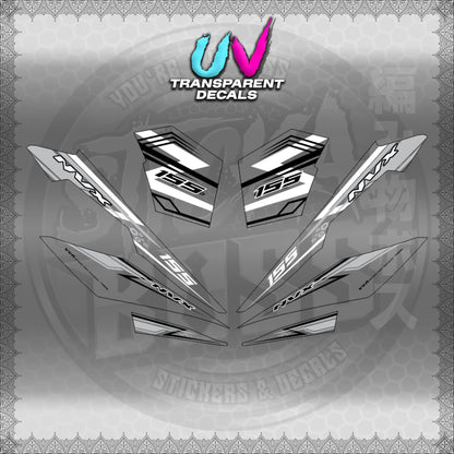 【PREMIUM UV PRINT】TRANSPARENT AEROX V3 ALPHA TURBO INDO (AV3NVRAST) 【WITH FREEBIES】