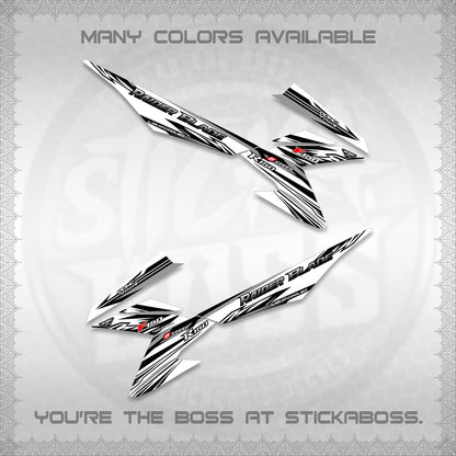 RAIDER BLADE 150 FOR WHITE DECAL(2026 NEW SHARP)STICKER DECALS By STICKABOSS