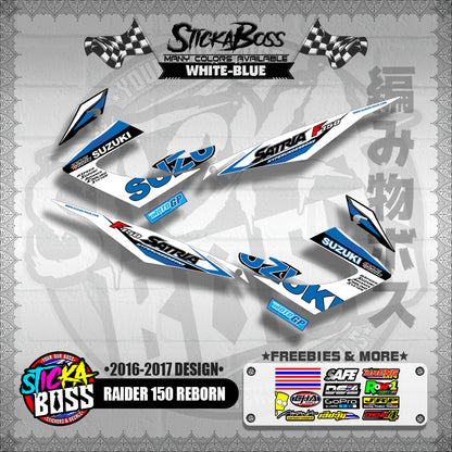 RAIDER 150 REBORN CARB STOCK DECALS ( 2016-2017 DESIGN )【WITH FREEBIES】