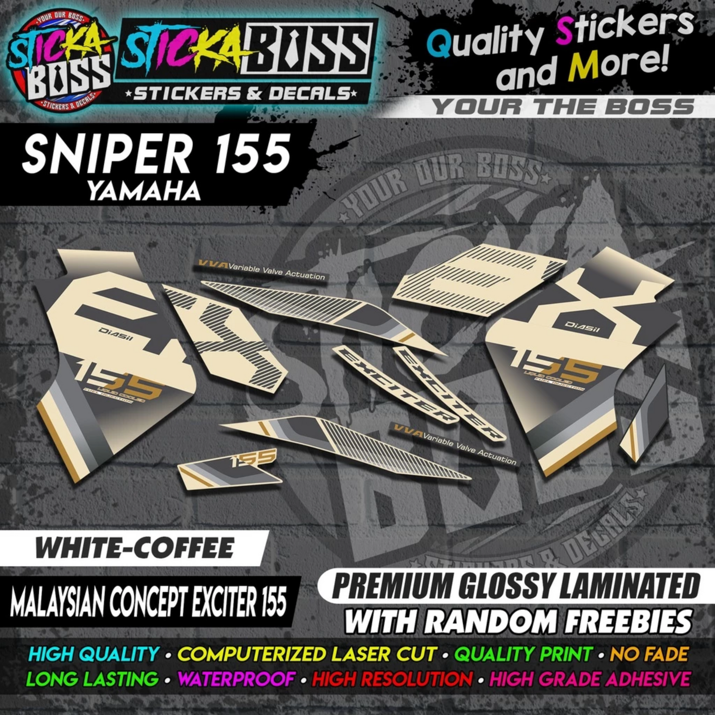 SNIPER 155 New Stock Decals [ MALAYSIAN CONCEPT EXCITER 155 ]