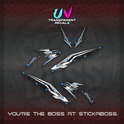 CLICK V2 UV TRANSPARENT VARIO DECALS (MOTIF POLET SAKURA DESIGN)STICKER DECALS By STICKABOSS