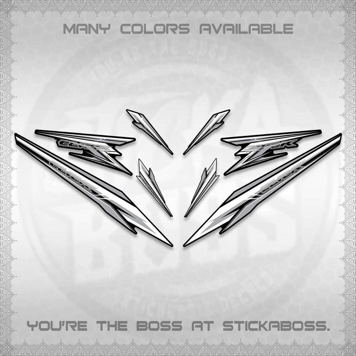 CLICK 160 DECALS(2026 SHARP 00-A1 DESIGN)STICKER DECALS By STICKABOSS