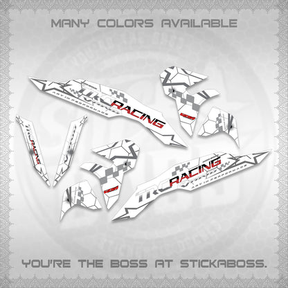 CLICK V3 DECALS (2026 TRC RACING DESIGN)STICKER DECALS By STICKABOSS