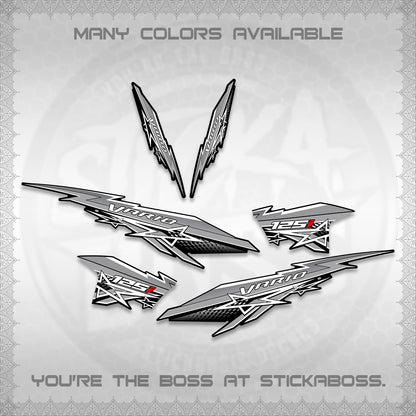CLICK V2 INDO VARIO DECALS (A0002 STAR DESIGN)STICKER DECALS By STICKABOSS
