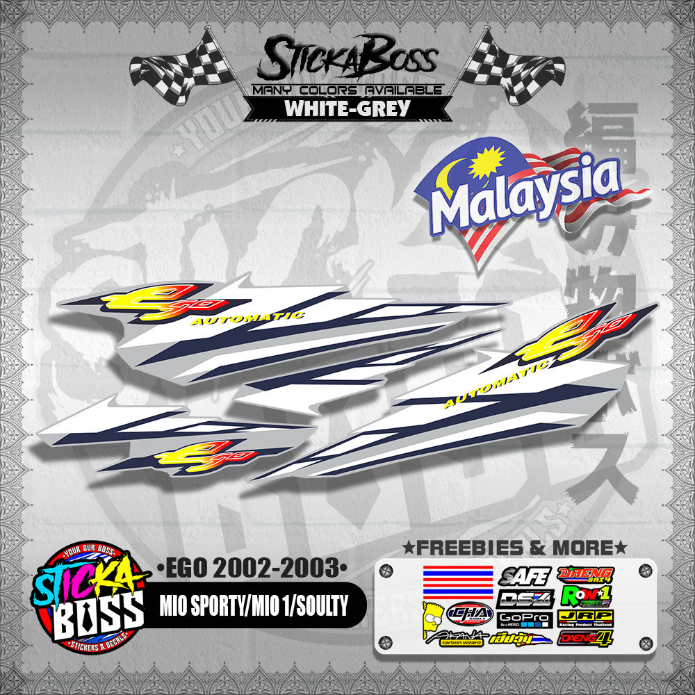 MIO SPORTY / MIO 1 / SOULTY DECALS ( EGO 2002-2003 )【WITH FREEBIES】