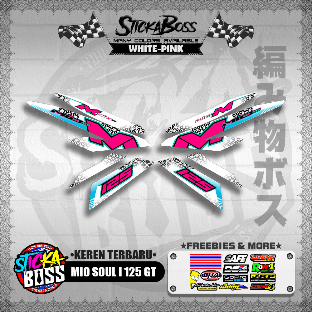 MIO SOUL I 125 GT DECALS ( KEREN TERBARU )【WITH FREEBIES】