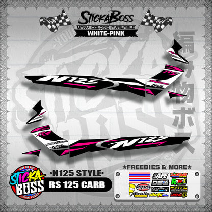RS 125 CARB DECALS ( N125 STYLE )【WITH FREEBIES】