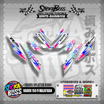 RAIDER 150 FI MALAYSIAN DECALS ( TRAVIS SPLATTER R150 )【WITH FREEBIES】