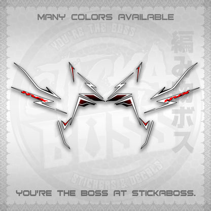 AEROX V3 NVX MALAY DECALS (HIBISCUS MOTIF) STICKER DECALS By STICKABOSS