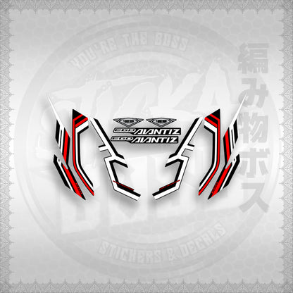 STICKER DECALS for MIO SOUL i125 (MSIEGAVCUDE17) By STICKABOSS (SOFIE LAMINATED WATERPROOF)