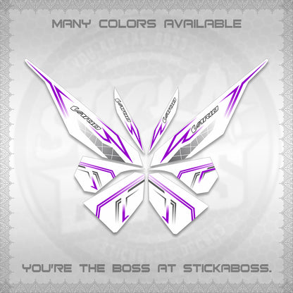 CLICK V1 VARIO DECALS FOR WHITE (2 TONE STRIPES 2026) STICKER DECALS By STICKABOSS
