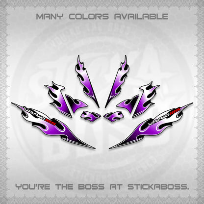 CLICK 125 V4 VARIO DECALS (2026 MOTIF FLAME 2 TONE)STICKER DECALS By STICKABOSS