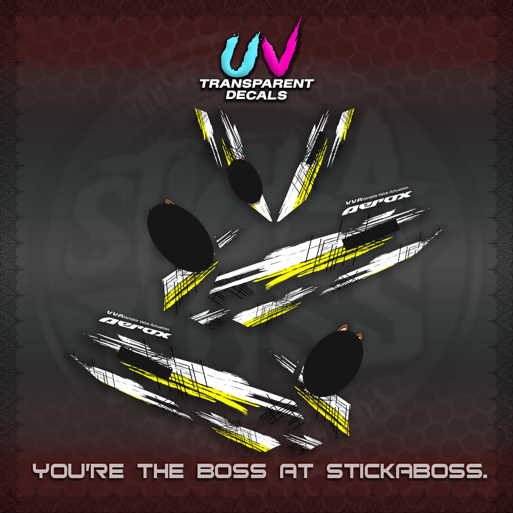 AEROX V2 DECAL(STUFF TOY 2 TONE)STICKER DECALS By STICKABOSS