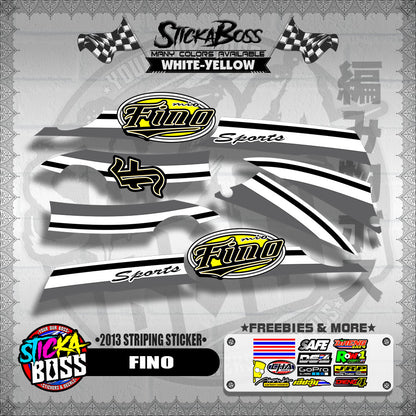 FINO DECALS ( 2013 STRIPING STICKER )【WITH FREEBIES】