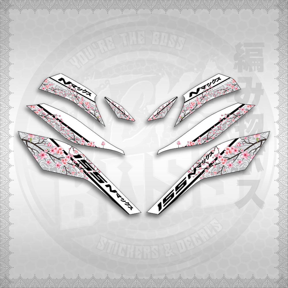 STICKER DECALS for NMAX V3 TURBO INDO (NV3SAIN) By STICKABOSS (SOFIE LAMINATED WATERPROOF)