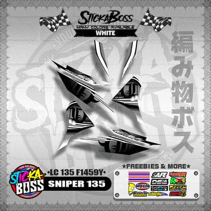 SNIPER 135 DECALS ( LC 135 F1459Y )【WITH FREEBIES】
