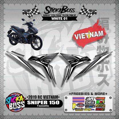 SNIPER 150 STOCK DECALS ( 2019 RC VIETNAM )【WITH FREEBIES】