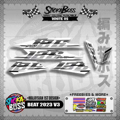 BEAT 2023 V3 DECALS ( MALAYSIAN 1ST DESIGN )【WITH FREEBIES】
