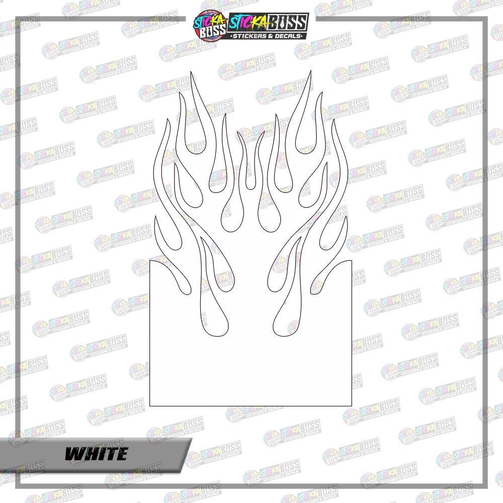 FIRE TRIBAL FENDER ( VINYL CUT-OUT STICKER DECALS )【Stickaboss】