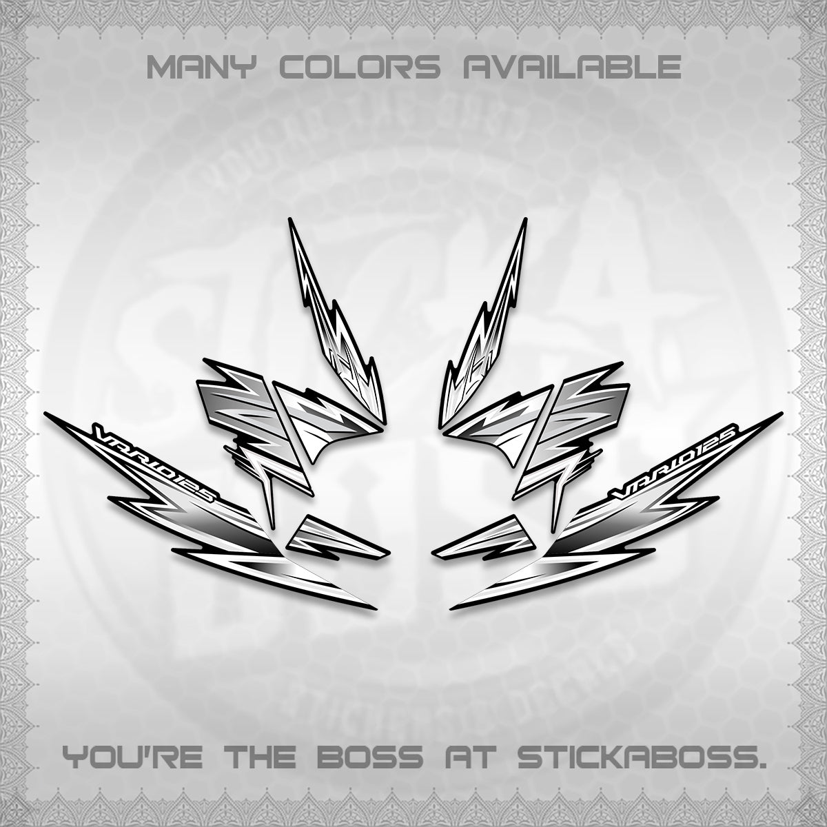 CLICK 125 V4 INDO VARIO DECALS (2026 VANDOREN STYLE) STICKER DECALS By STICKABOSS