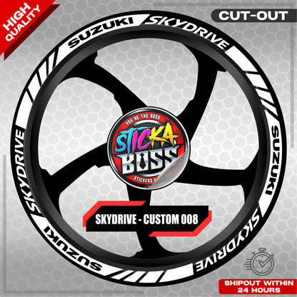 SKYDRIVE MAG STICKER SET ( 2 MAGS ) - CUSTOM 008 | VINYL WATERPROOF CUT-OUT DECALS