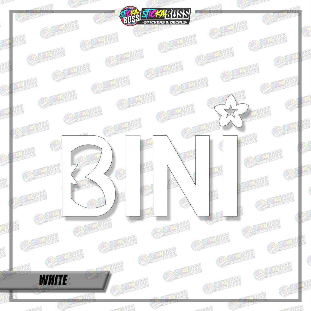 BINI LOGO DESIGN003 ( VINYL CUT-OUT STICKER DECALS )【Stickaboss】