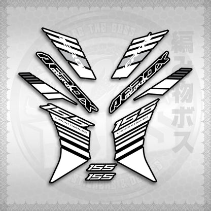 STICKER DECALS for AEROX V3 ALPHA TURBO INDO (AV3BAST) By STICKABOSS (SOFIE LAMINATED WATERPROOF)