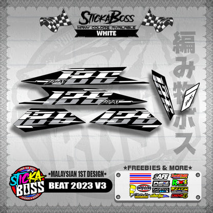 BEAT 2023 V3 DECALS ( MALAYSIAN 1ST DESIGN )【WITH FREEBIES】