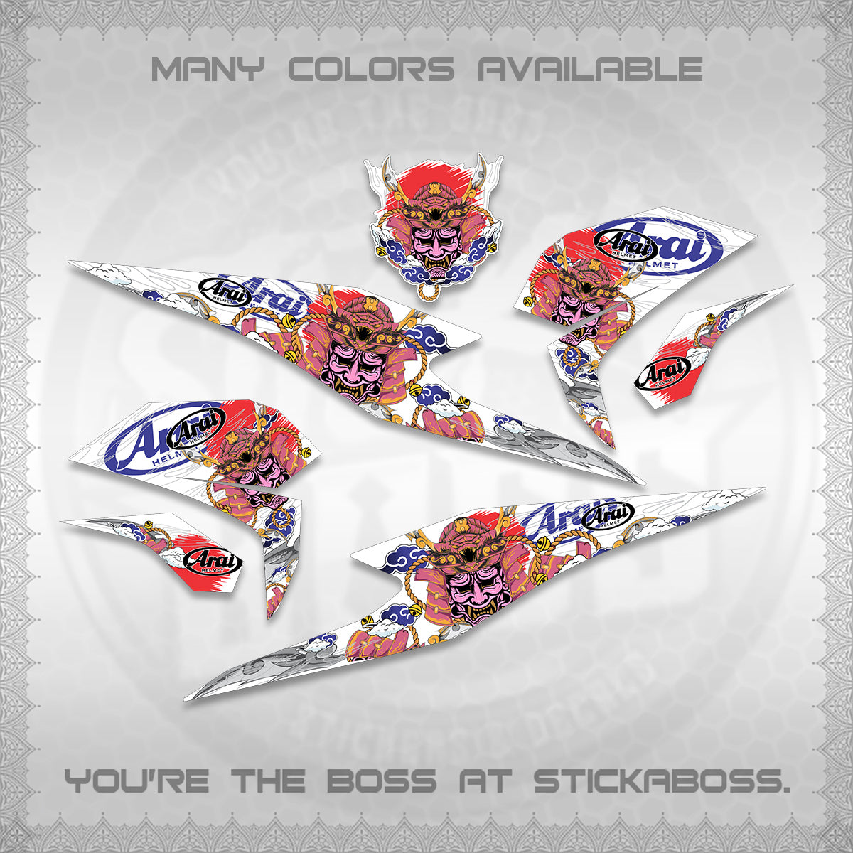 BEAT FI INDO DECALS (2026 NEW SAMURAI MOTIF) STICKER KITS BY STICKABOSS