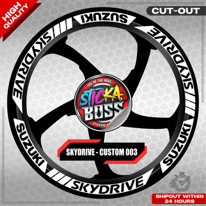 SKYDRIVE MAG STICKER SET ( 2 MAGS ) - CUSTOM 003 | VINYL WATERPROOF CUT-OUT DECALS