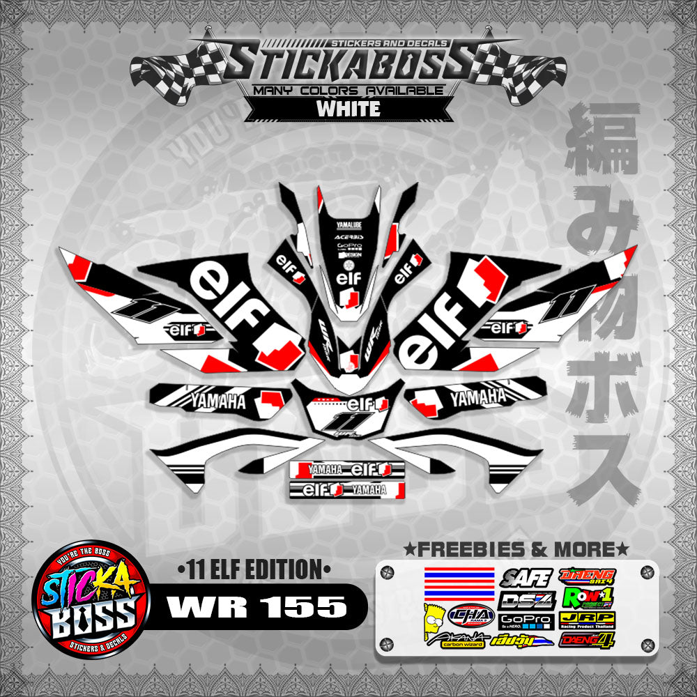 WR 155 STICKER DECALS ( 11 ELF EDITION )【WITH FREEBIES】