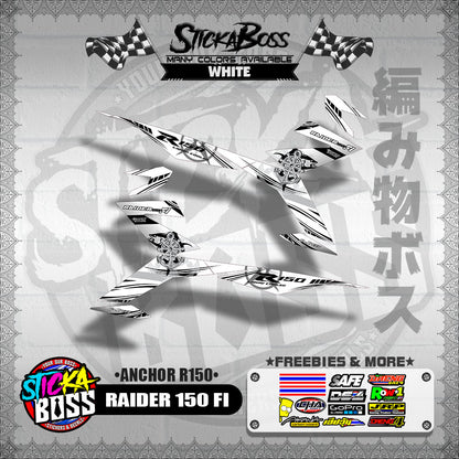 RAIDER 150 FI DECALS ( ANCHOR R150 )【WITH FREEBIES】