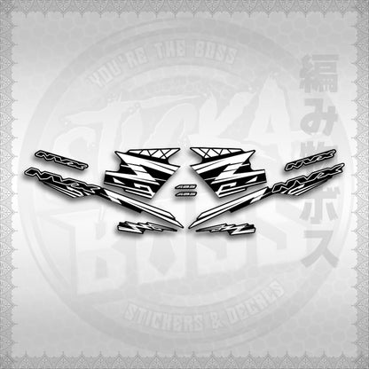 STICKER DECALS for AEROX V3 ALPHA TURBO INDO (AV314ARV9SE) By STICKABOSS (SOFIE LAMINATED WATERPROOF)